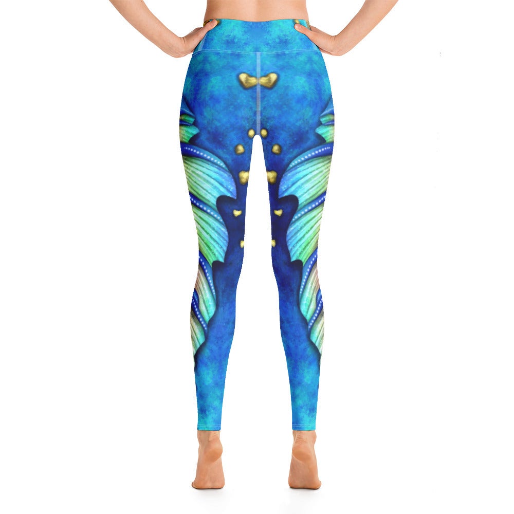 Blue Mermaid Yoga Pants