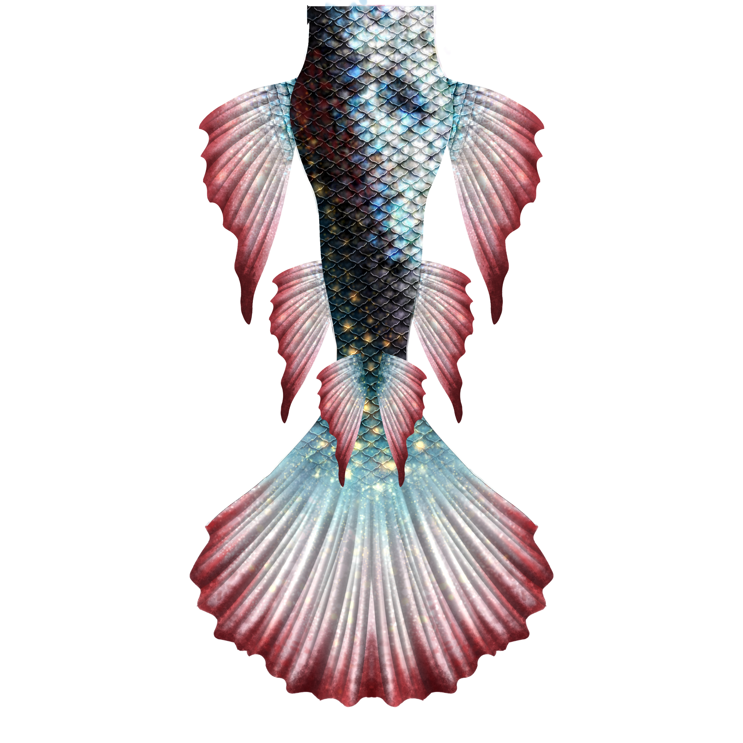 Music of the Night Fabric Mermaid Tail